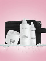 swederm hair set with cosmetic bag